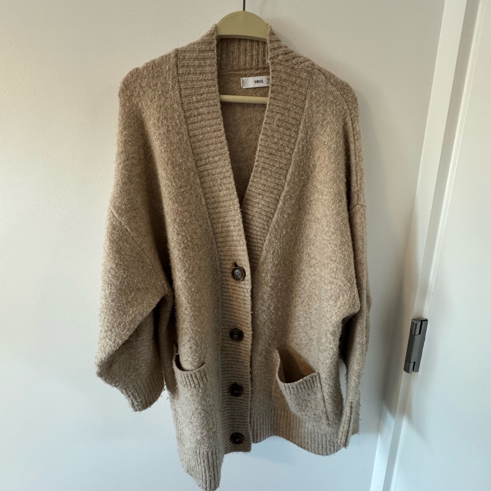 Mango Beige Cardigan - Sz S